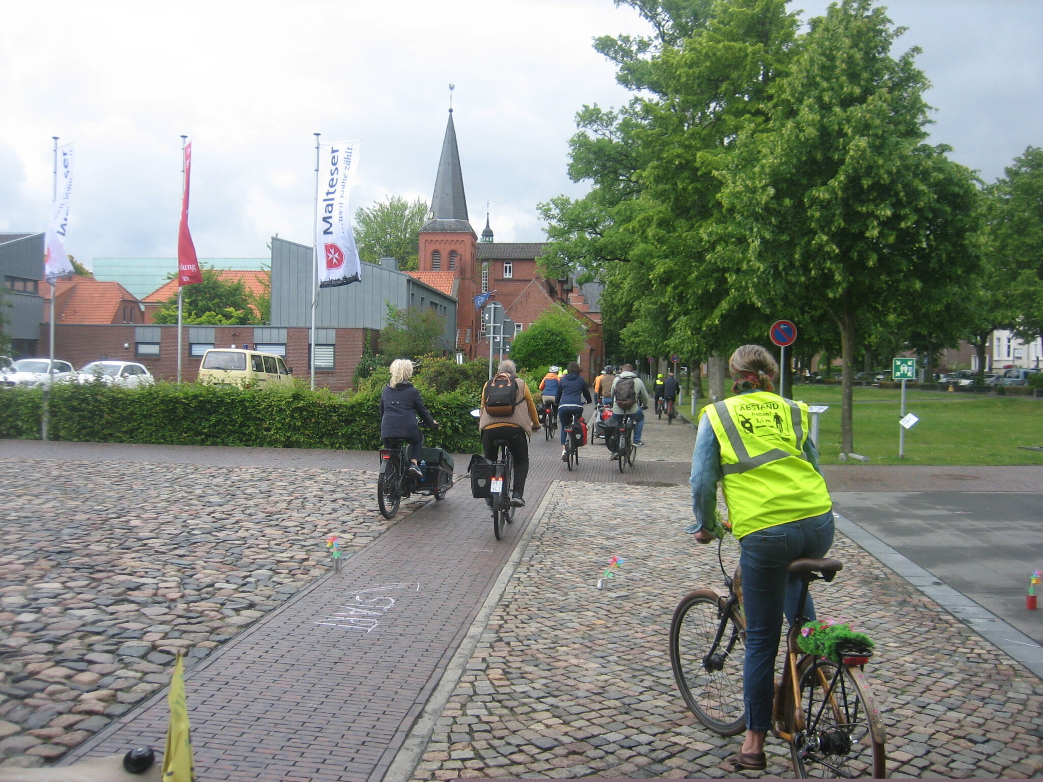 Aurich, die Stadt für die Fußgänger, Radfahrer und den öffentlichen Nahverkehr